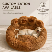 Grand chenil pour animaux de compagnie quatre saisons doublé de polaire canapé-lit universel et chaud pour Golden Retriever Corgi petits animaux pour chats et chiens