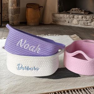 <span class=keywords><strong>2025</strong></span> Großhandel Korbgeflecht für Geschenke mit Geschenktüten und Bändern, Seilkorb für Dekorationen, Aufbewahrungskorb mit Griffen - Product Image 4