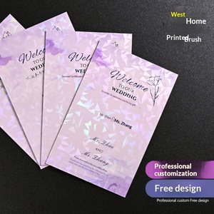 Biglietti d'Auguri e Inviti Matrimoniali Personalizzati di Alta Qualità, Stampa Offset su Carta Patinata, Modello 151 Lettere d'Invito - Product Image 3