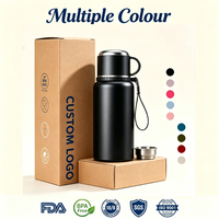 Bouteille d'eau avec affichage LED de la température, infuseur à thé, double paroi isolée sous vide, grande capacité 24-36H, idéale pour cadeau d'entreprise