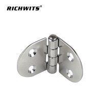 Nouvelle charnière elliptique estampillée en acier inoxydable 304 résistante à la corrosion pour matériel marin de bateau, marque RICHWITS