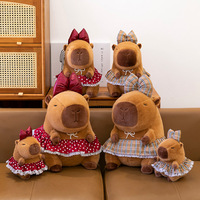 Nouvelle Peluche Adorable Capybara Couple Rembourrée en Coton PP, Coussin, Cadeau d'Anniversaire, Vente en Gros, 14 Ans et plus