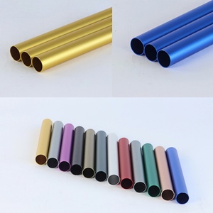 Tuyaux ronds creux en aluminium anodisé 6061 T6 de grand diamètre (20mm, 30mm, 100mm, 150mm) sur mesure pour la décoration de villas modernes et de bâtiments de bureaux - Product Image 2