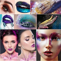 Poudre de Paillettes Biodégradables Mate et Fine en Gros pour les Yeux et les Ongles, Idéale pour Noël, Halloween, Fêtes et Célébrations