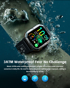 1000mAh pin lớn 2.01inch màn hình 3ATM không thấm nước mt62 nhịp tim theo dõi oxy máu thể thao ngoài trời đồng hồ thông minh - Product Image 3