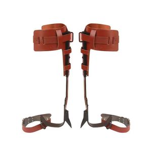 Produits de lanière de sécurité Ceinture Type d'acier Fers à grimper Arbre Poteau en bois <span class=keywords><strong>Grimpeur</strong></span> avec pointes noires Gaffes longues et courtes - Product Image 2
