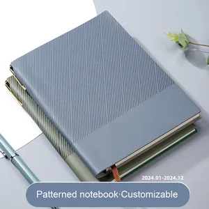 Planificateur de bureau A5 en cuir souple personnalisable avec reliure cousue et impression sur mesure - Promotion - Product Image 4