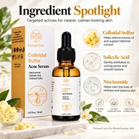 Sérum Visage Anti-Imperfections et Anti-Acné au Soufre Colloïdal Fermenté, Niacinamide et Acide Salicylique pour le Contrôle des Pores et du Sébum
