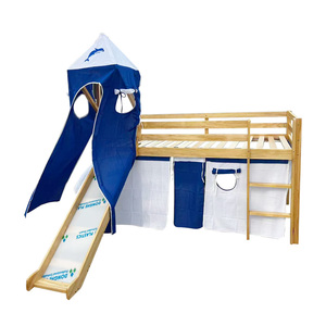 <span class=keywords><strong>Lit</strong></span> superposé en bois multifonctionnel pour enfants avec rangement, design moderne, escalier et glissière, idéal pour le <span class=keywords><strong>camping</strong></span> et comme berceau pour bébés - Product Image 6