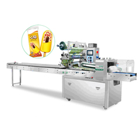 Prix bas ce automatique petit gaz azote affleurant remplissage oreiller flux horizontal wrap pack snack machine d'emballage pour récipient alimentaire
