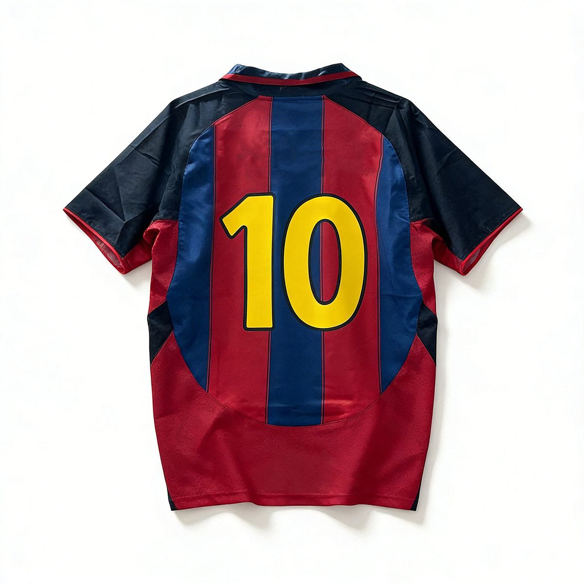 03/04 Maillot rétro rouge et blanc n°10 inspiré du Barca