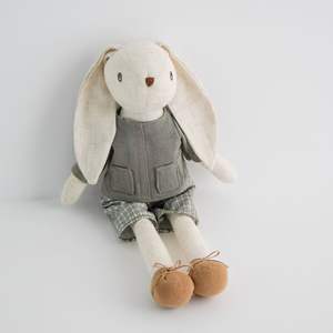 Muñeco <span class=keywords><strong>de</strong></span> Conejo <span class=keywords><strong>de</strong></span> Pascua Personalizado <span class=keywords><strong>de</strong></span> Lino Suave con Orejas Largas, Peluche Bailarina con Vestido, Juguete <span class=keywords><strong>de</strong></span> Animal para Niñas - Product Image 6