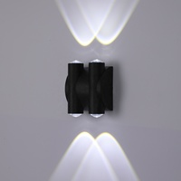 Applique murale LED décorative 4W 6000K étanche à l'eau, éclairage nocturne bidirectionnel pour mur de fond et couloir