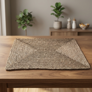 Natural Rectangular Woven Seagrass <b>Mat</b> Crafted for Home Decoration Floor Covering and Sustainable Living Spaces - Product Image 5