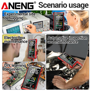 ANENG 622B Digitales Smart-Multimeter 10A <span class=keywords><strong>Tester</strong></span> Messgerät Auto-Range True RMS <span class=keywords><strong>DC</strong></span>/AC 9999 Multitester Mit Laserlampe Kapazität Ohm - Product Image 5