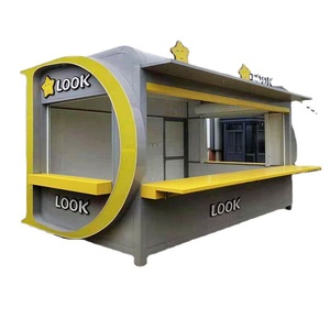 ซุ้มขายอาหารเคลื่อนที่ Look Mobile ขนาด 4.8 เมตร ทรงแคปซูล สไตล์โมเดิร์น ทำจากสแตนเลส ใช้งานกลางแจ้ง พร้อมพื้นที่เตรียมอาหาร และระบบไฟฟ้าในตัว - Product Image 1