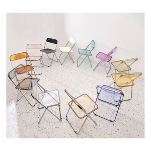 Polycarbonate Plastic Folding Chair for Outdoor Furniture Garden Set plastic resin chair