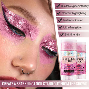 Bâton de paillettes fines imperméables longue durée rose pour le <span class=keywords><strong>visage</strong></span>, le corps, les cheveux, les yeux et les lèvres - Product Image 3