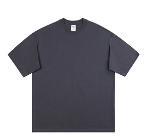 Vente en gros T-shirt manches courtes 320g en coton T-shirt épais et surdimensionné T-shirts unis vierges pour hommes - Product Image 4