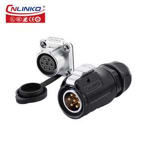 CNLINKO M20 <span class=keywords><strong>7</strong></span> broches IP68 prise cc étanche connecteur de coque en plastique connecteur mâle <span class=keywords><strong>7</strong></span> broches - Product Image 1