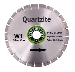 400mm Bridge Saw Diamond Saw <strong>Blade</strong> 15mm <strong>Segment</strong> Height <strong>Cutting</strong> Quartzite Slabs - Product Image 1