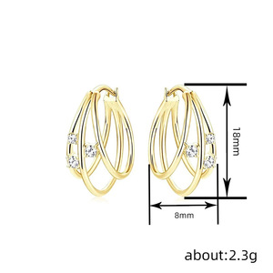 Orecchini a Clip Geometrici per Donne, Design Minimalista Unico, Gioielli Versatili per l'Uso Quotidiano - Product Image 4