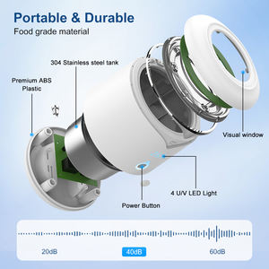 Glimlach Unieke Kleur Op Maat 45Khz 200ml 4 UV Lampen Mondbeschermer Aligner Tandheelkundige Pod Ultrasone Retainer Reinigingsmachine - Product Image 4