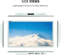 Écran tactile capacitif multi-touch industriel 21,5 pouces, affichage 16:9, résolution 1920x1080, fréquence de rafraîchissement 60 Hz, haut-parleurs intégrés
