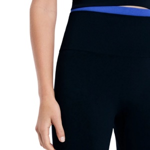 Leggings OEM en gros pour femmes, imperméables, écologiques, en nylon/coton à carreaux, sans couture, push-up, taille moyenne, avec cordon de serrage et logo - Product Image 5