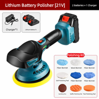 Polisseuse sans fil 20V 950W, ponceuse orbitale aléatoire électrique sans balais 5500 tr/min pour voiture, machine à cirer double action, batterie industrielle