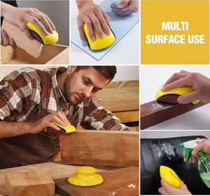 ชุดบล็อกขัดทรายแบบตะขอและห่วง 4 ชิ้น พร้อมแปรงทำความสะอาด 1 ชิ้น บล็อกขัดทรายทรงกลมขนาด 5 นิ้ว และบล็อกขัดทรายรูปเมาส์ - Product Image 6