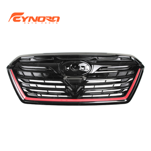 Parrilla Delantera Modificada EYNORA para Subaru <span class=keywords><strong>Forester</strong></span> Estilo <span class=keywords><strong>STI</strong></span> <span class=keywords><strong>2022</strong></span> 2023 2024, Parrilla de Parachoques de Aluminio con Detalles Rojos - Product Image 4