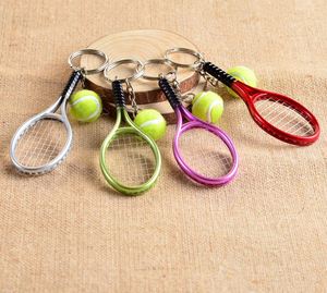 Hot SALE Mini Tennis Racket Pendant Keychain Keyring <b>Key</b> Chain <b>Ring</b> Finder Holer Accessories for Lover's Day Gifts - Product Image 2