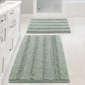 Slip Resistant Bathroom Rug Extra Absorbent Soft Fluffy Thick Shag Floor <strong>Mat</strong> Chenille <strong>Bath</strong> <strong>Mat</strong> - Product Image 2