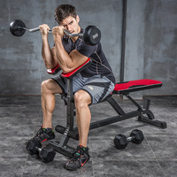 Barre de musculation fixe en fonte et acier recouverte de caoutchouc pour la remise en forme à domicile, barre courbée de 1,2 m, équipement de musculation, logo personnalisable