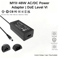 Adaptateur secteur AC/DC de bureau haute efficacité MYIXI 12V 4A 21V 2.8A 32V 1.8A 42V 1.38A 19V 2.1A 48W pour moniteur PC et éclairage LED