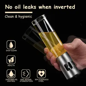 NISEVEN Hot Sale Glass Spray Oil Bottle Multifunction Olive Oil Bottle Spray Portable Oil Sprayer For Salad BBQ Kitchen Tools