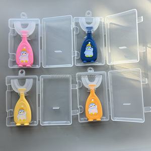 Niños pequeños 360 <span class=keywords><strong>Cepillo</strong></span> de <span class=keywords><strong>dientes</strong></span> en forma de U Niño Edad 2-6 y 2-4 y 4-7 y 6-8 años Paquete de cabezal de <span class=keywords><strong>cepillo</strong></span> de <span class=keywords><strong>dientes</strong></span> redondeado - Product Image 3