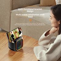 Mini haut-parleur portable BT direct usine avec éclairage LED RGB et fonction support de téléphone portable suspendable