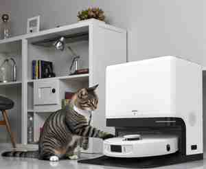 Robot aspirateur et laveur LDS avec navigation laser et évitement automatique des obstacles pour les personnes ayant un sens du toucher et de l'odorat délicat - Product Image 1