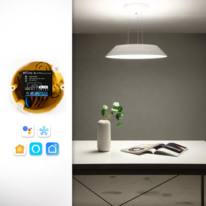 Bilihondim Boîtier numérique intelligent pour interrupteur à contact sec et variateur intelligent, compatible Matter Thread, 1 canal, 200W, sans fil, portée 30m, Google <span class=keywords><strong>Assistant</strong></span> - Product Image 2