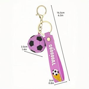 Llavero de Goma 3D con Diseño de Balón de Fútbol, Ecológico, Impreso con UV, para Animar a los Aficionados al Fútbol en la Copa Mundial de Fútbol - Product Image 6