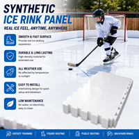 Patinoire synthétique professionnelle pour hockey, surface de glisse haute performance en UHMWPE pour l'entraînement de patinage de puissance et de maniement du bâton à haut niveau.