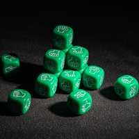 Pour Logo personnalisable Durable acrylique D6 dés ensemble D & D thème nouveauté décideur jeu outil pour Rock papier ciseaux