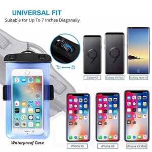 กระเป๋าใส่โทรศัพท์พีวีซีกันน้ำกระเป๋าใส่โทรศัพท์พร้อมสายรัดแขนและสายคล้องสำหรับโทรศัพท์มือถือขนาดสูงสุด6.5" - Product Image 6