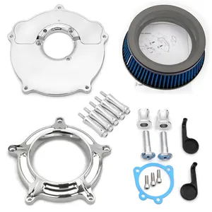 Motorcycle Part Replacement Chromed Clarion Air Cleaner Filters For Harley Sportster 883 1991-2023 XL883 Sportster