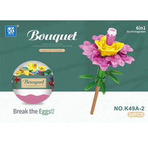 Neue K49A Assembly Series 6-1 <span class=keywords><strong>Mini</strong></span> Box 1:36 Bouquet Roses Kunststoff-Ei-Bausteine für Kinder Überraschung spielzeug für Jungen Mädchen - Product Image 6