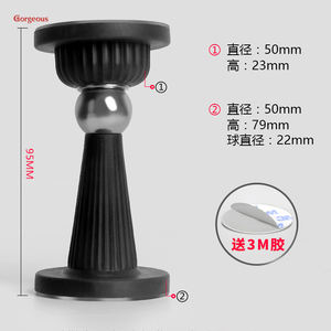 Arrêt de porte en caoutchouc protecteur de mur de porte de sol bouchon de vent crochet en silicone auto-adhésif de porte bouchon de porte en caoutchouc <span class=keywords><strong>magnétique</strong></span> - Product Image 4