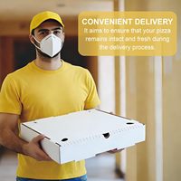 Boîte à pizza carrée en carton de haute qualité APP, modèle JX-110, 12 x 12 x 2, ventilée, durable, pour gâteaux ou livraison de repas