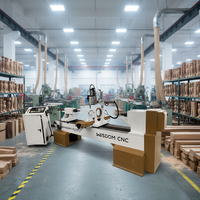 Machine de tournage CNC 4 axes pour le bois avec moteur servo, boîte de vitesses et fraise pour le traitement des pieds de chaise, des pieds de bureau et des formes irrégulières
